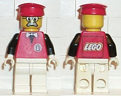 LEGO Minifigure-Infomaniac, LEGO Logo on Back-Town / Classic Town-INF001-Creative Brick Builders